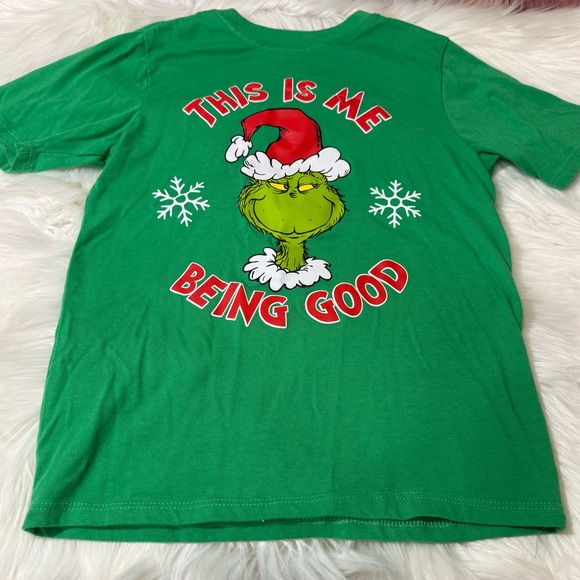 The Grinch Graphic Holiday Short Sleeve Shirt - Kids Size M (8) - Picture 9 of 12